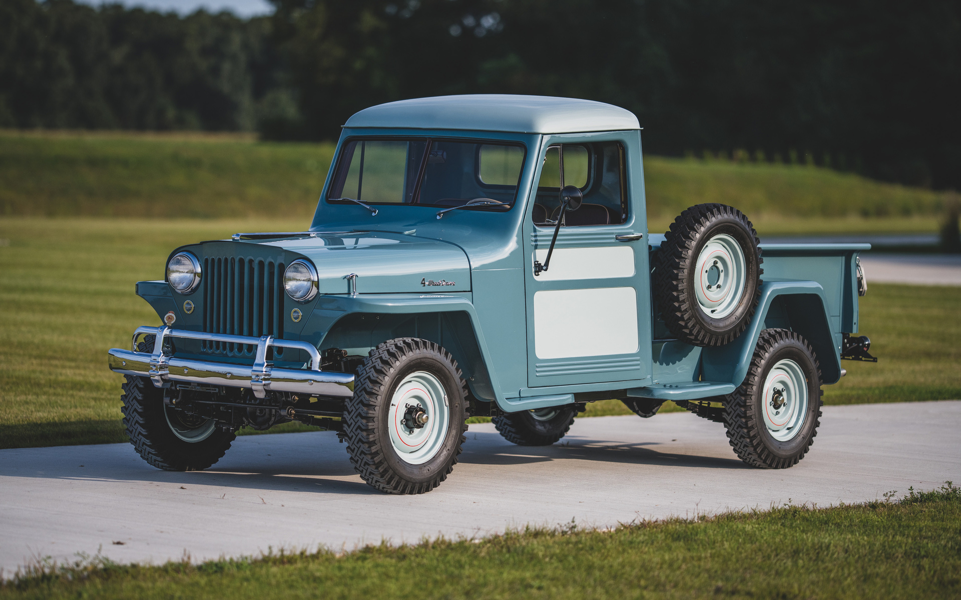 jeep, pickup, truck, retro, cars, 1948