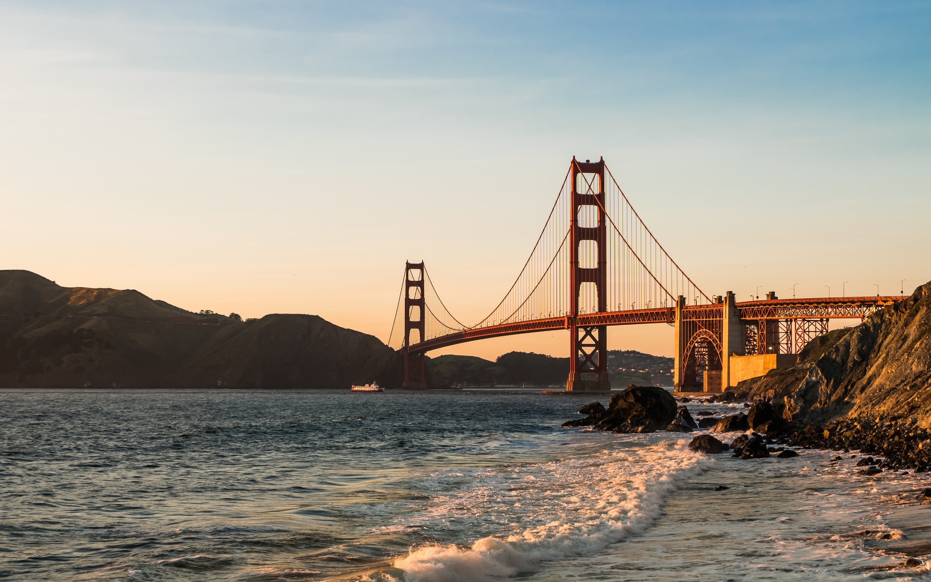 golden gate, bridge, -