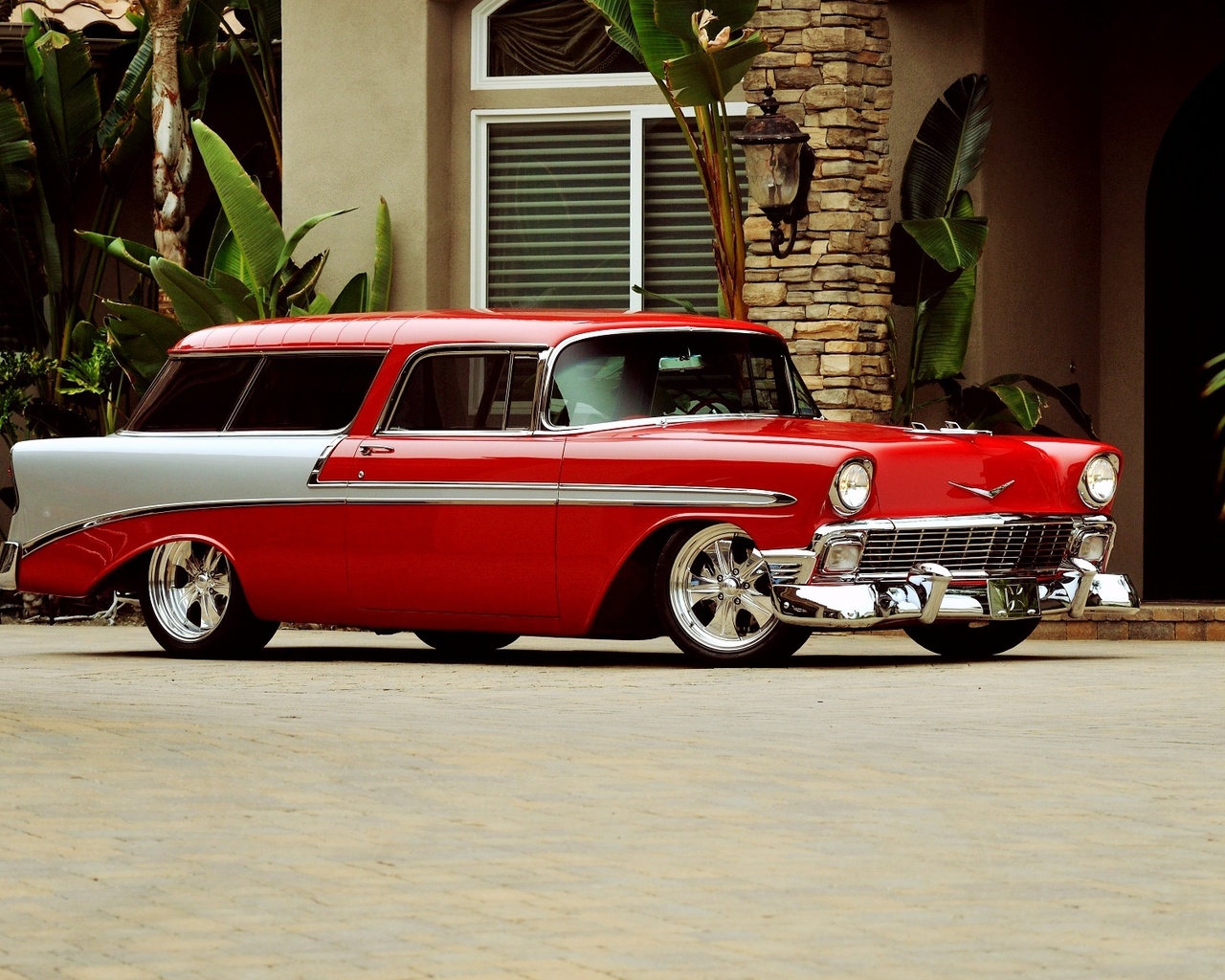 american, classic, car, chevrolet, nomad