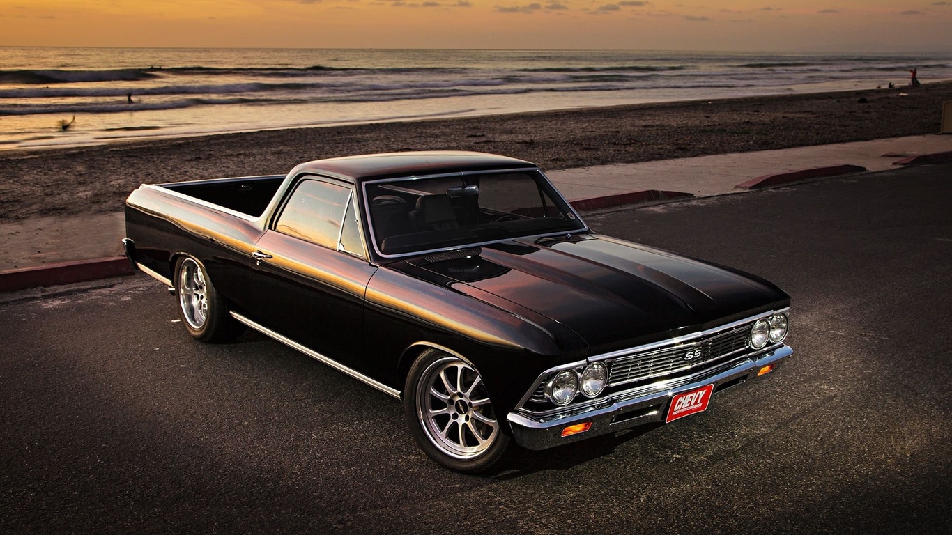 american, classic, car, chevrolet, el camino