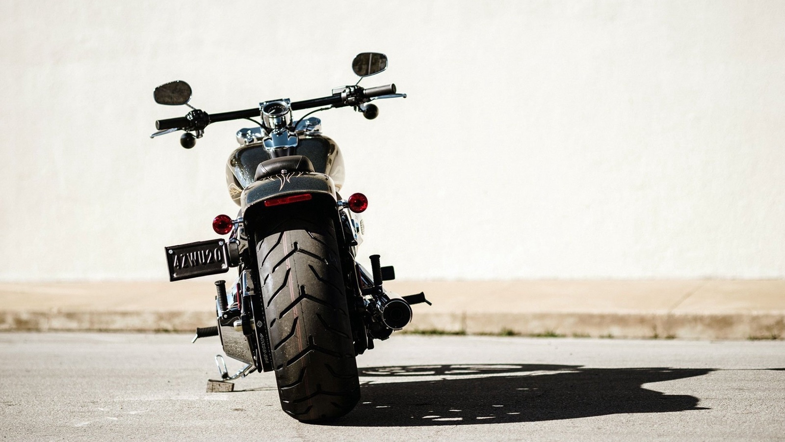 harley davidson, motorcycle, bike, road, sun