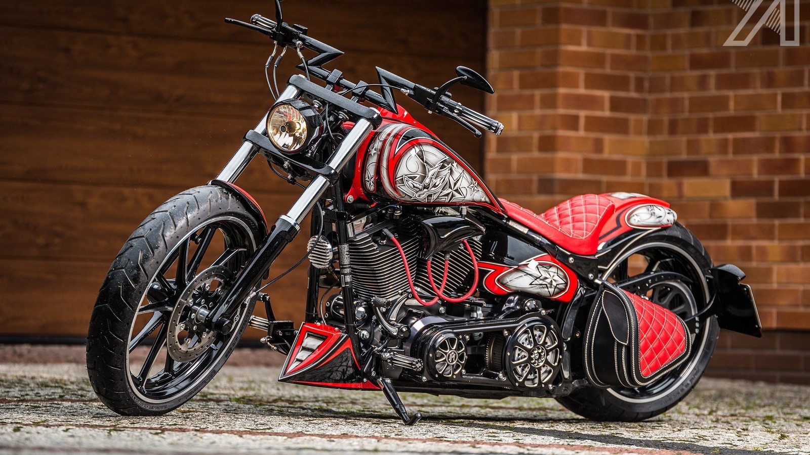 harley davidson, custom, thunderbike