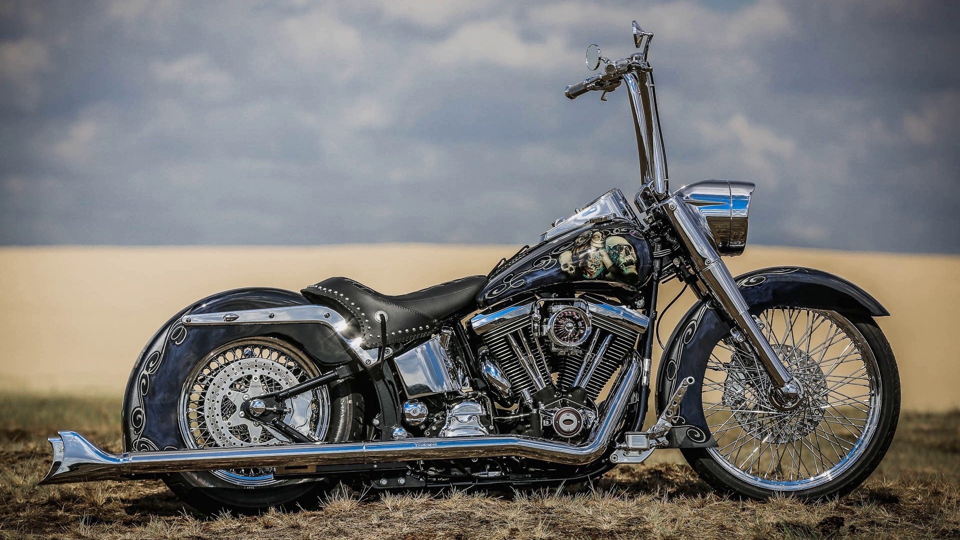 harley davidson, custom, thunderbike, ei gringo, el gringo