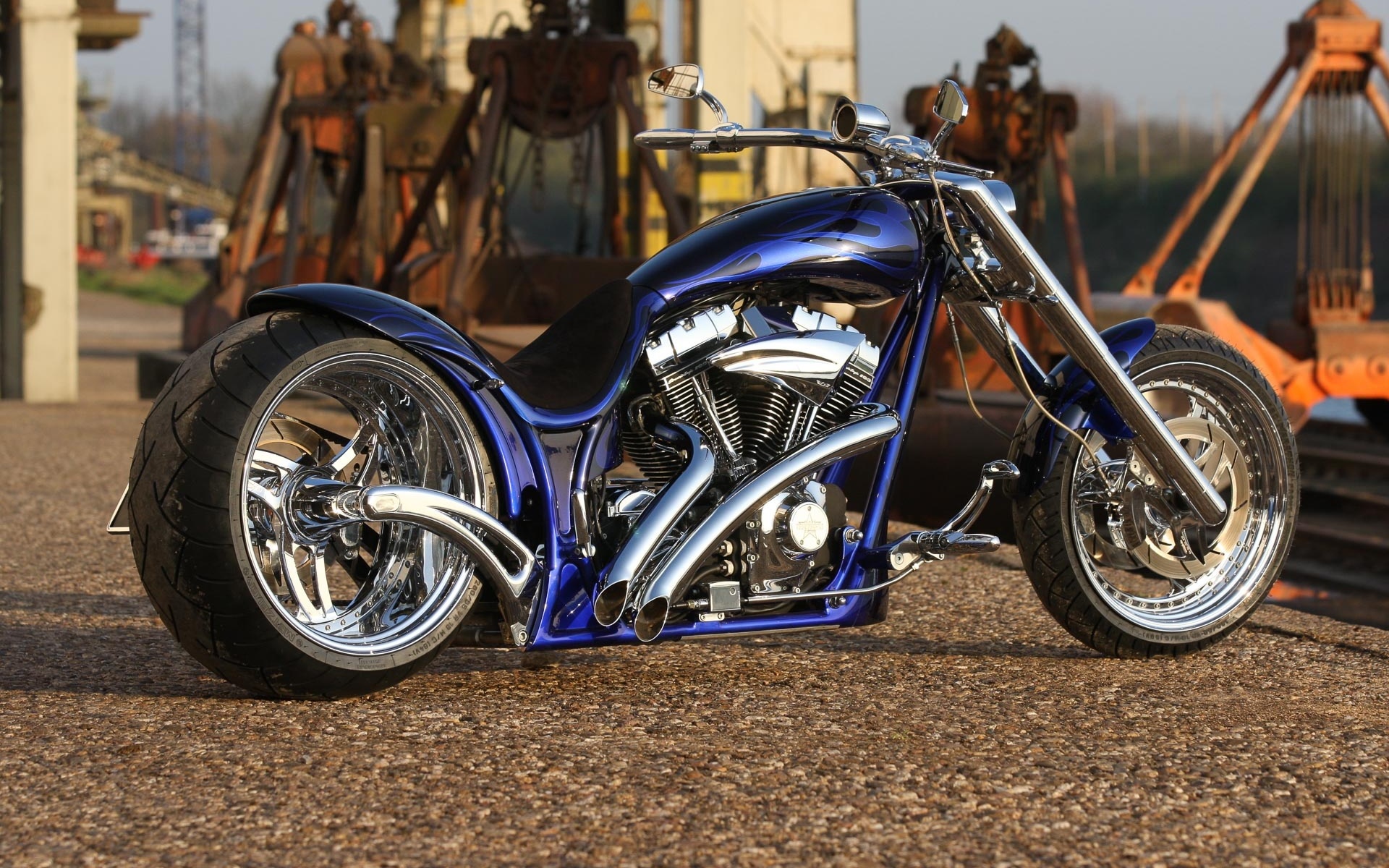 harley davidson, custom, thunderbike