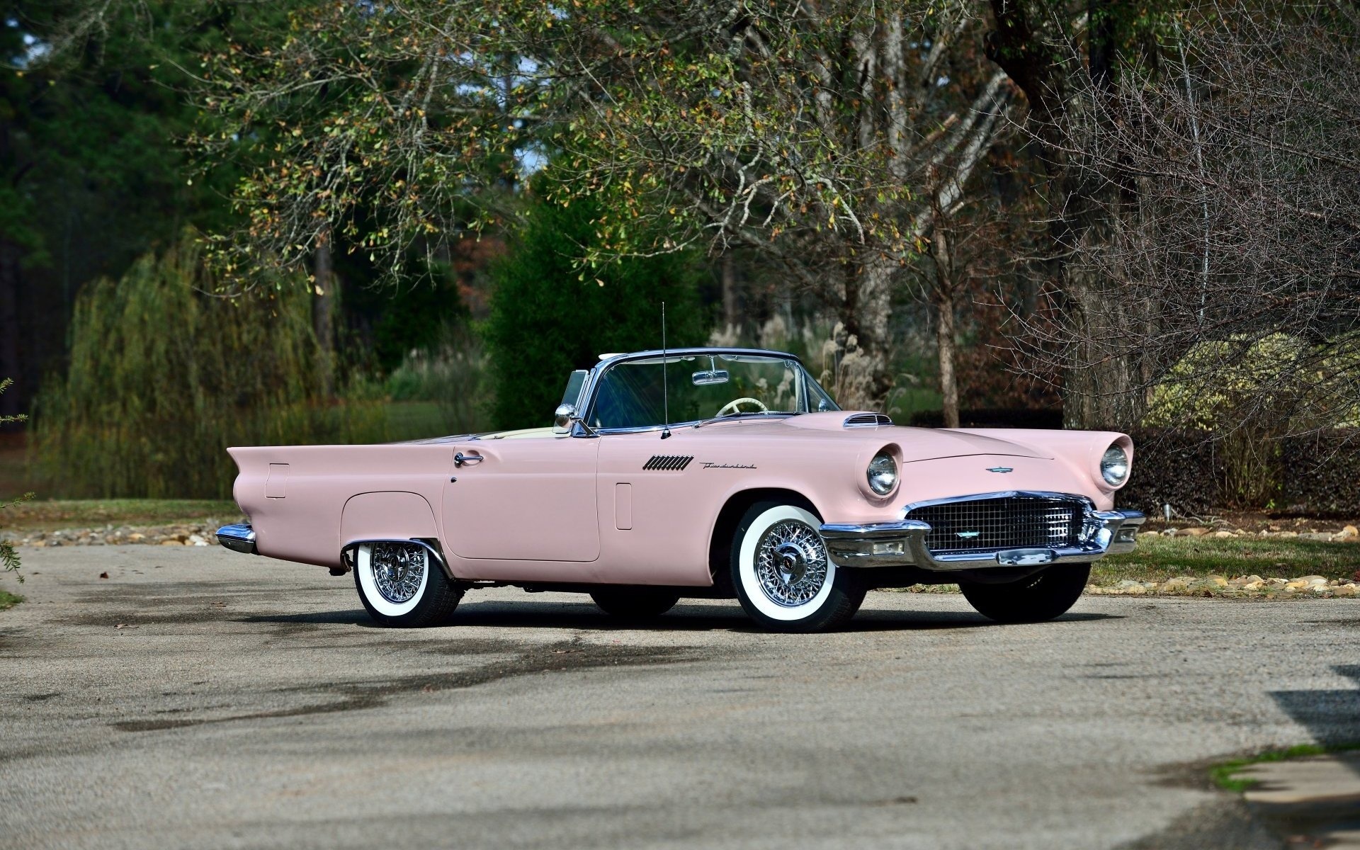 ford, thunderbird, convertible, 1957