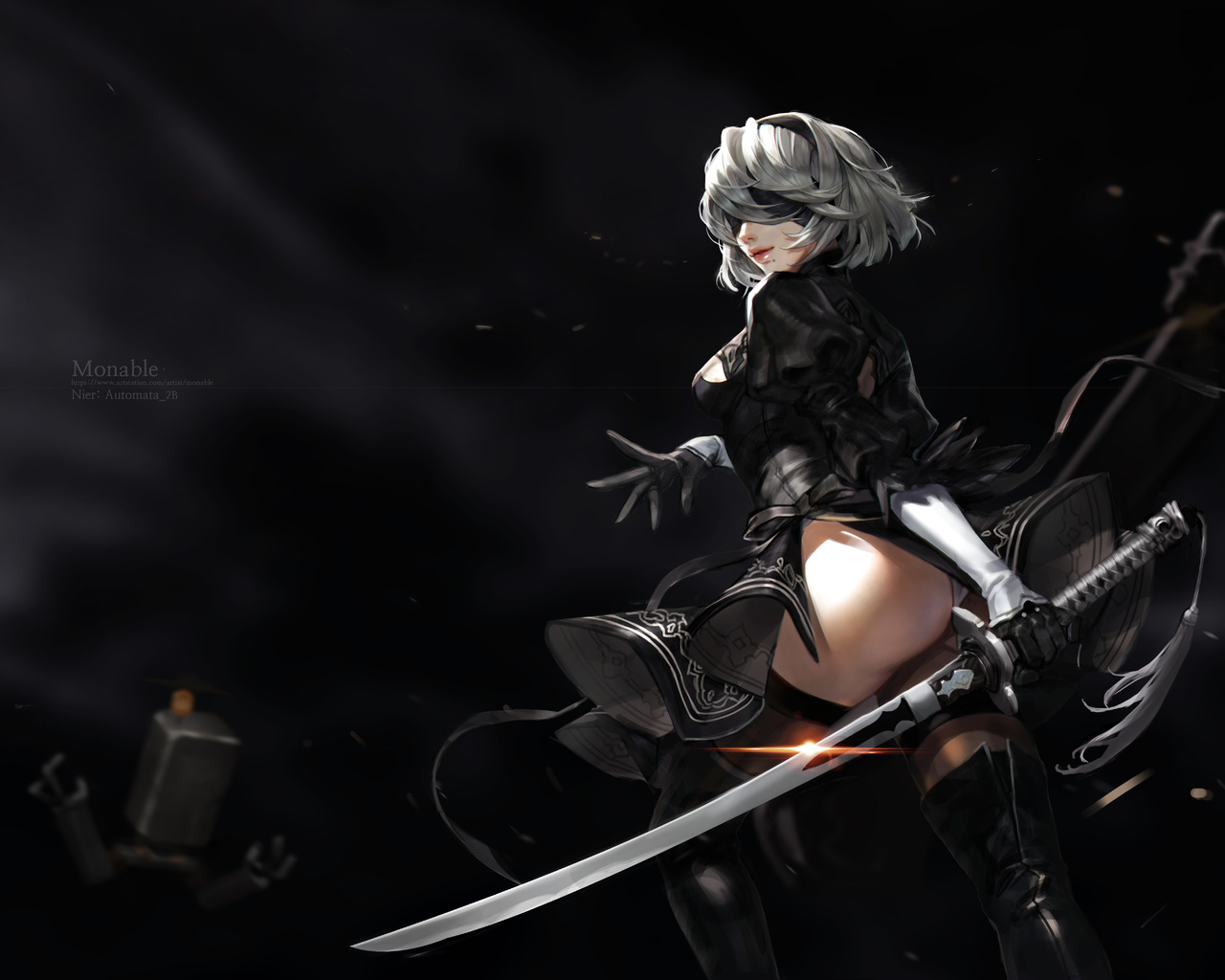 nier automata, anime, nier: automata, 2b