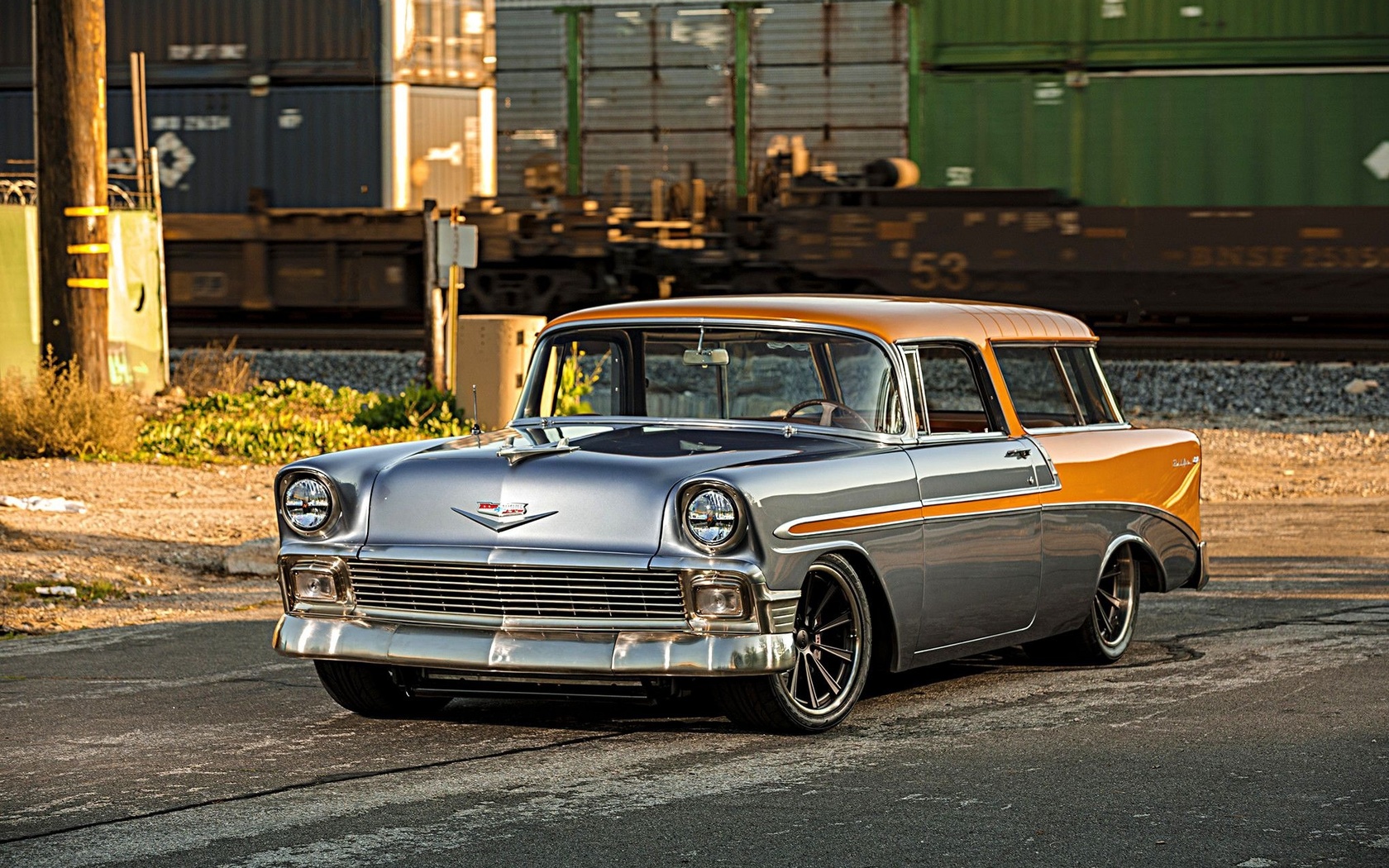 american, classic, car, chevrolet, nomad