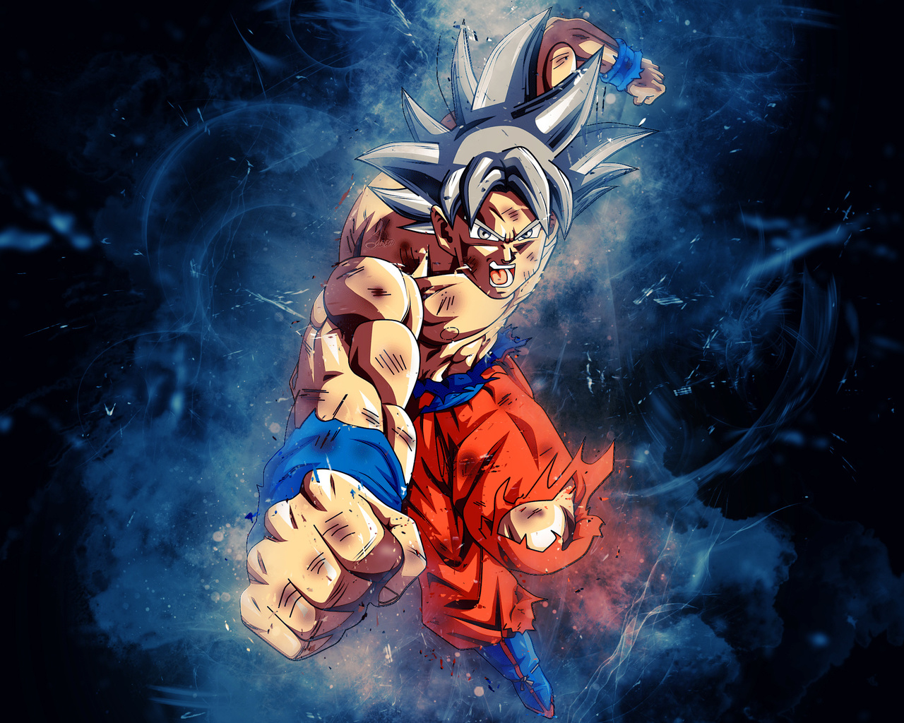 goku, anime, dragon ball, art, digital art, avispon217