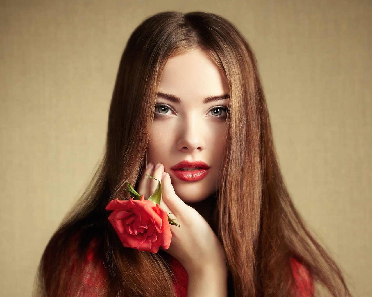 blue eyes, face, girl, lipstick, model, redhead, woman