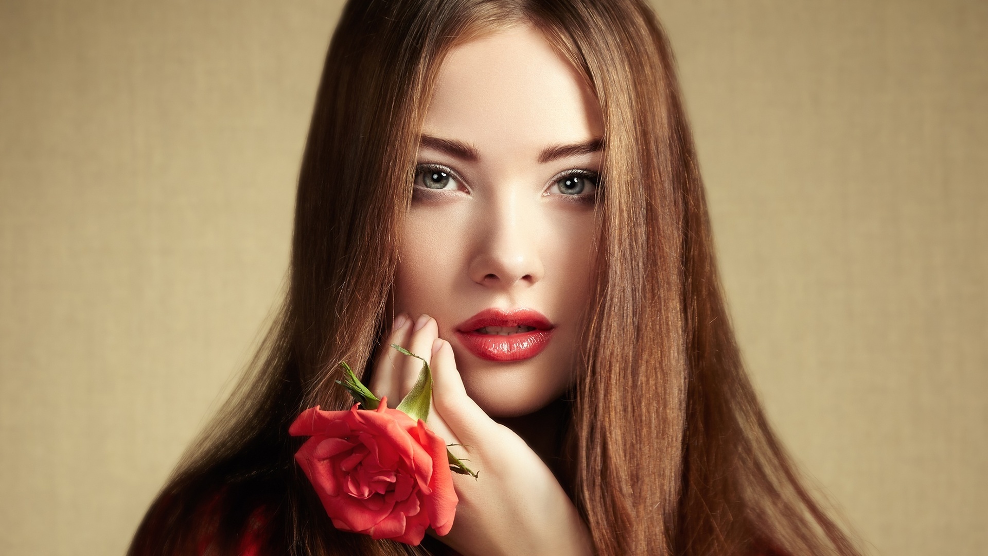 blue eyes, face, girl, lipstick, model, redhead, woman