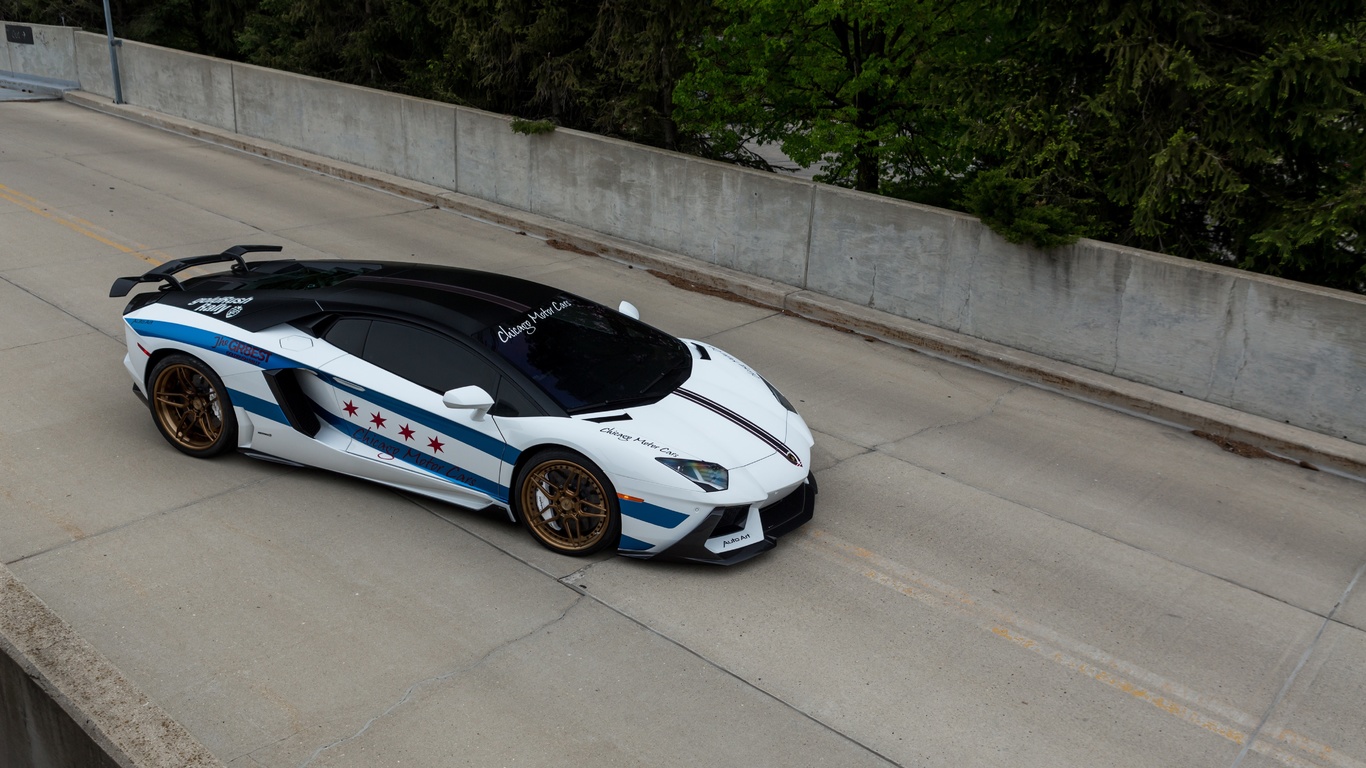 lamborghini, aventador, white, supercar, sports coupe, tuning, chicago, rally, cars