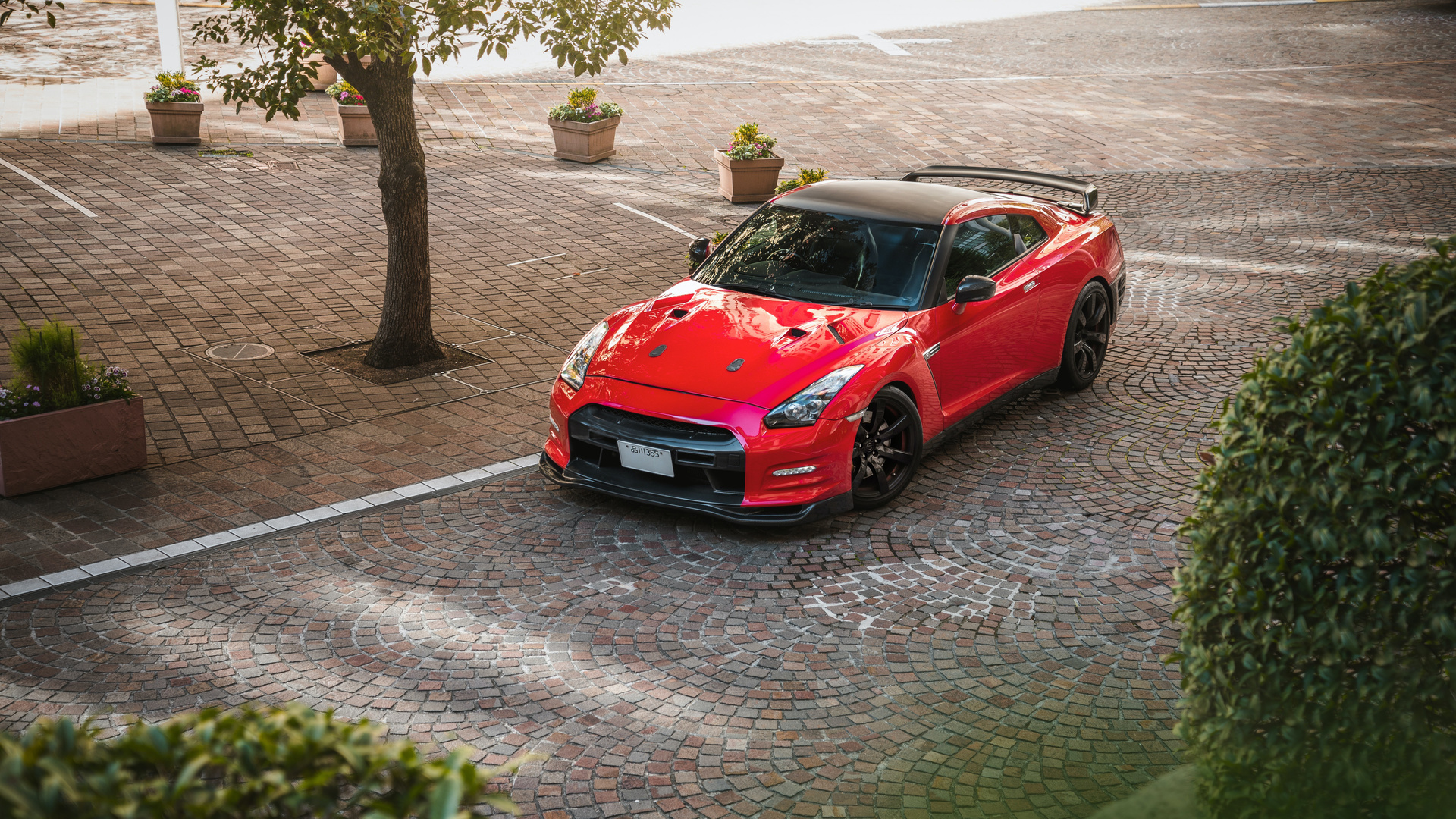 red, nissan, gtr