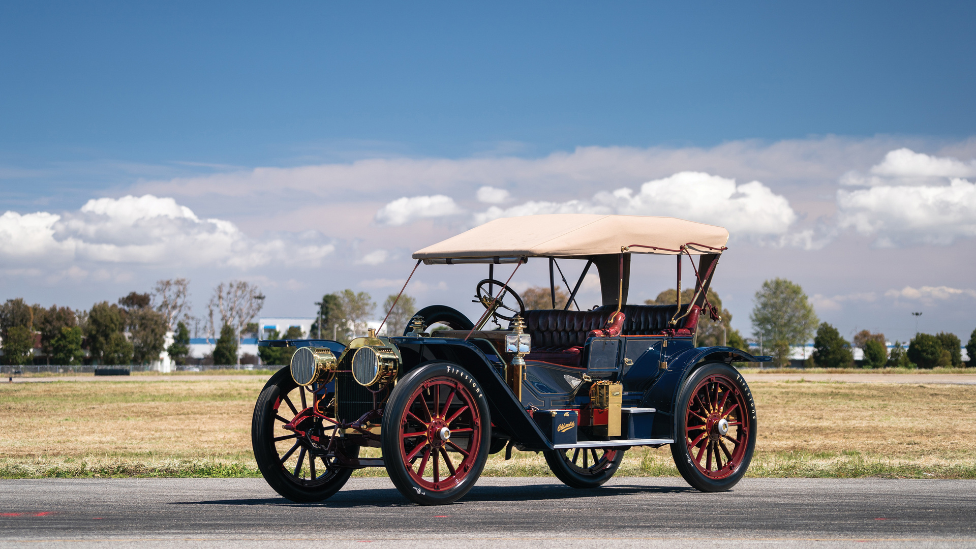 oldsmobile, limited, prototype, 4k, retro, cars, 1908