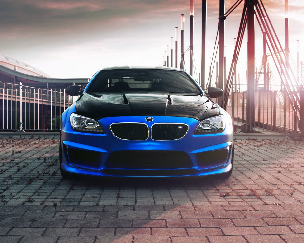 blue, bmw, 6 series, car