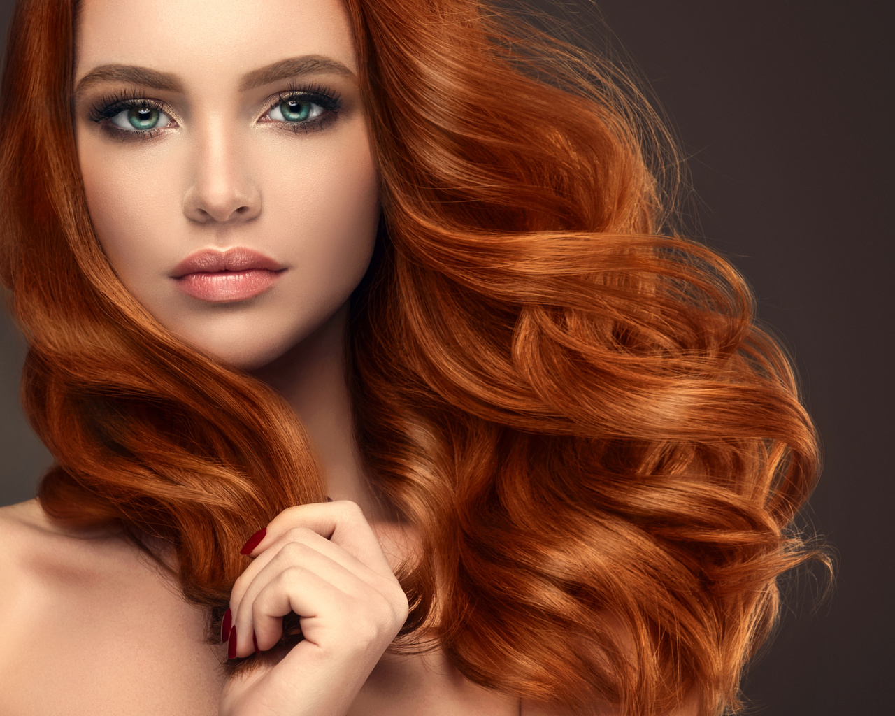 hair, red, fashion, model, fase, eyes