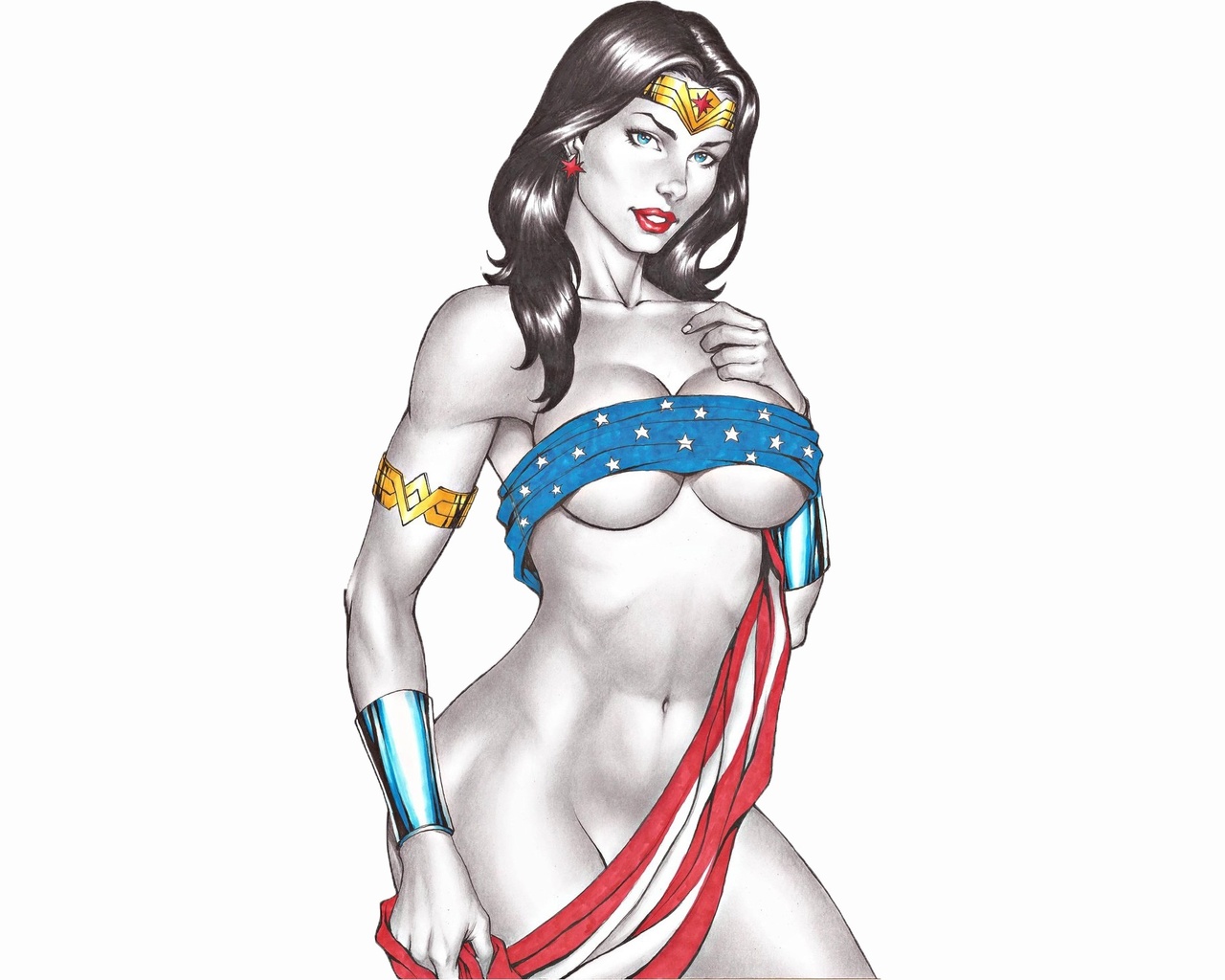 art, wonder woman, america