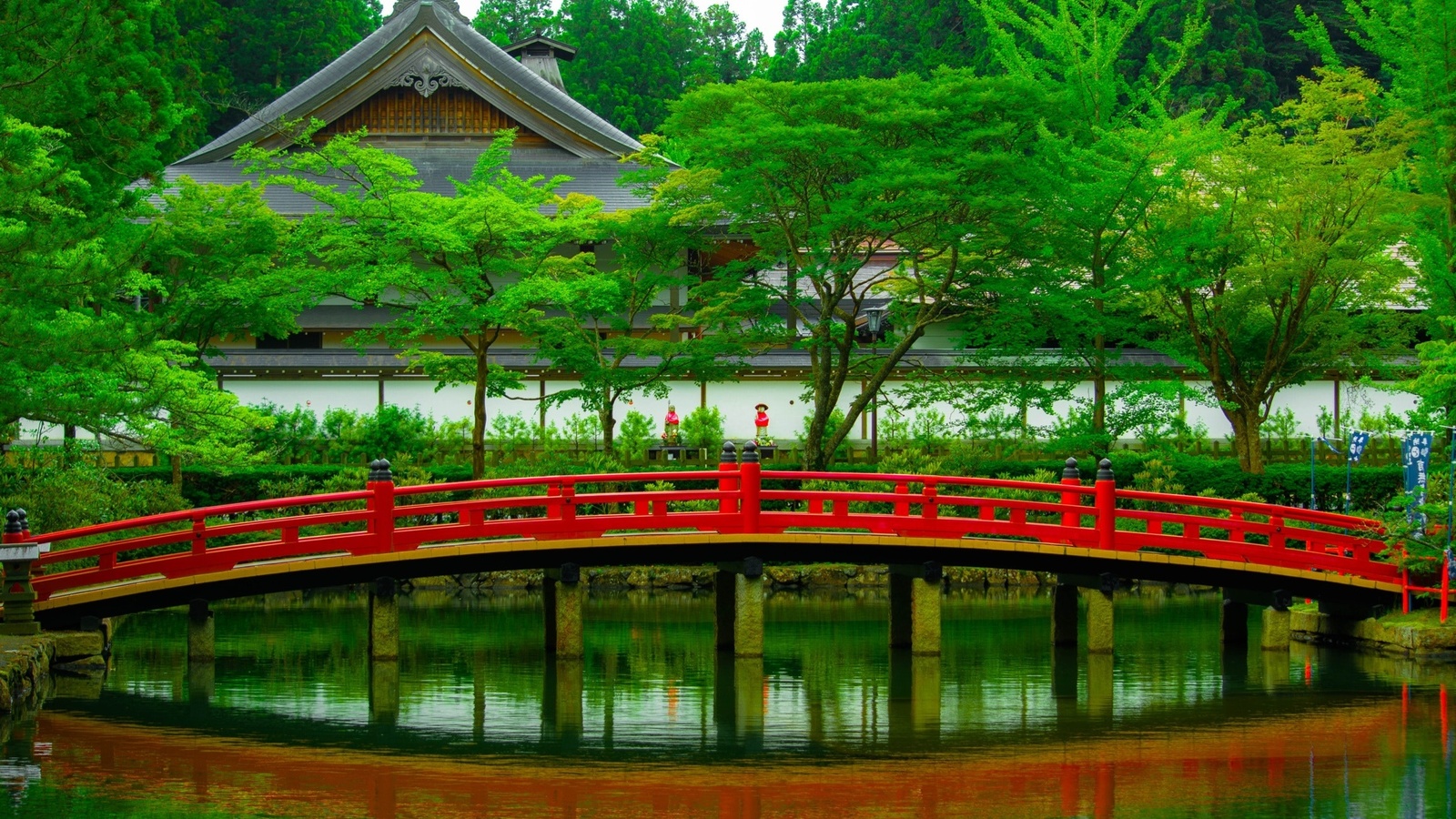 garden, tree.lake, water, gate