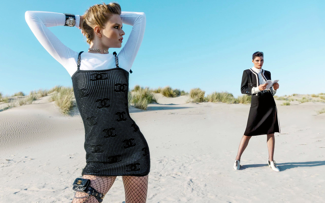 chanel,  , chanel cruise 2022 campaign, anna ewers,  -