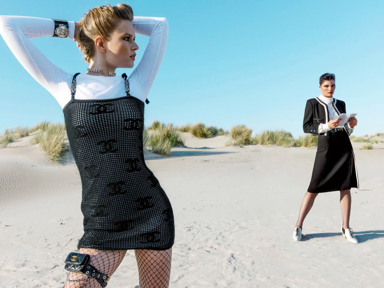 chanel,  , chanel cruise 2022 campaign, anna ewers,  -