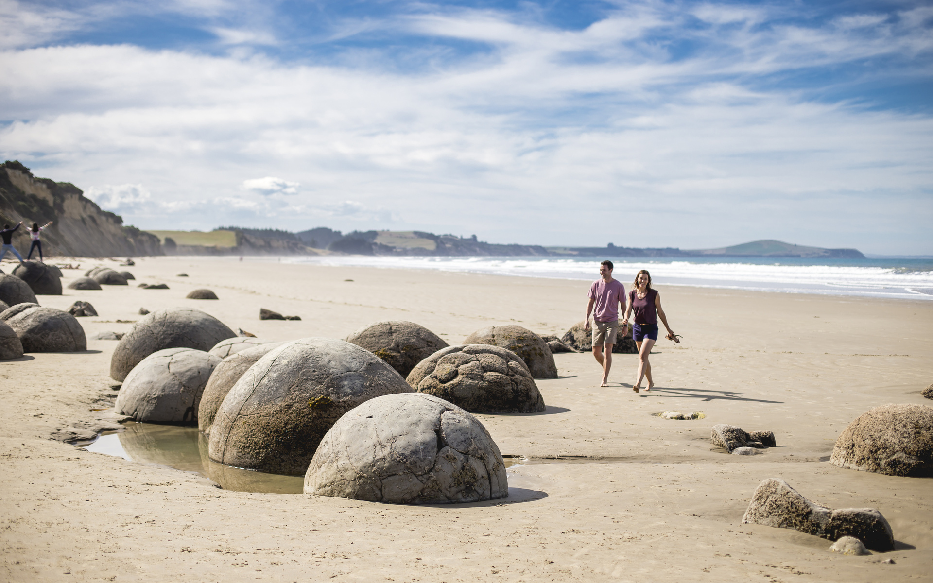 new zealand,  ,  , otago coast,  , moeraki boulders