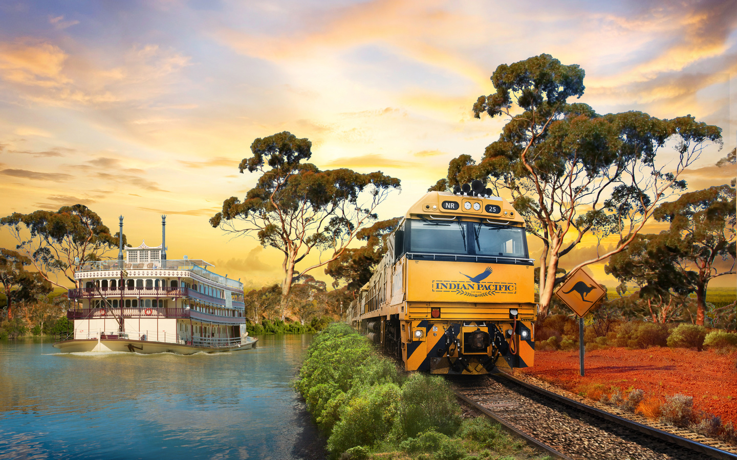 australia, indian pacific train, murray river, exceptional tour, transcontinental adventure