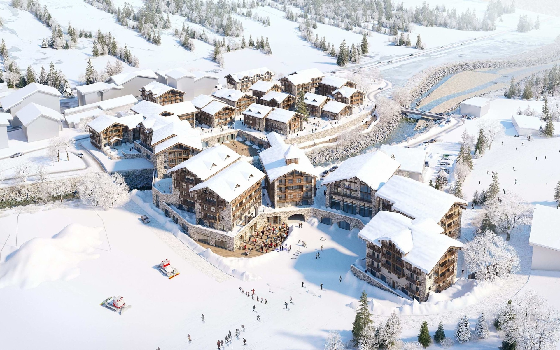 studio arch, urban planning, europe, val thorens, french alps