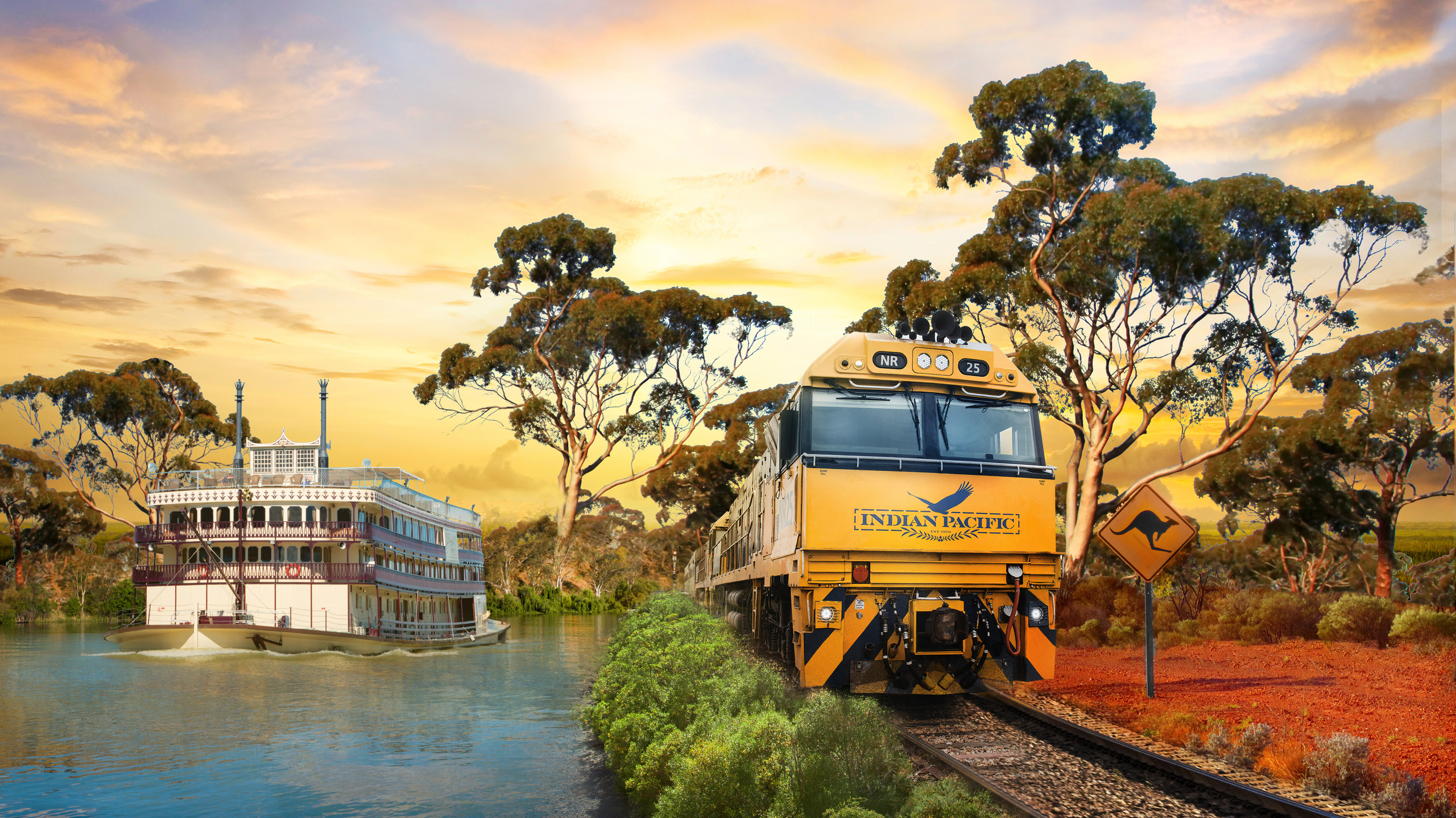 australia, indian pacific train, murray river, exceptional tour, transcontinental adventure