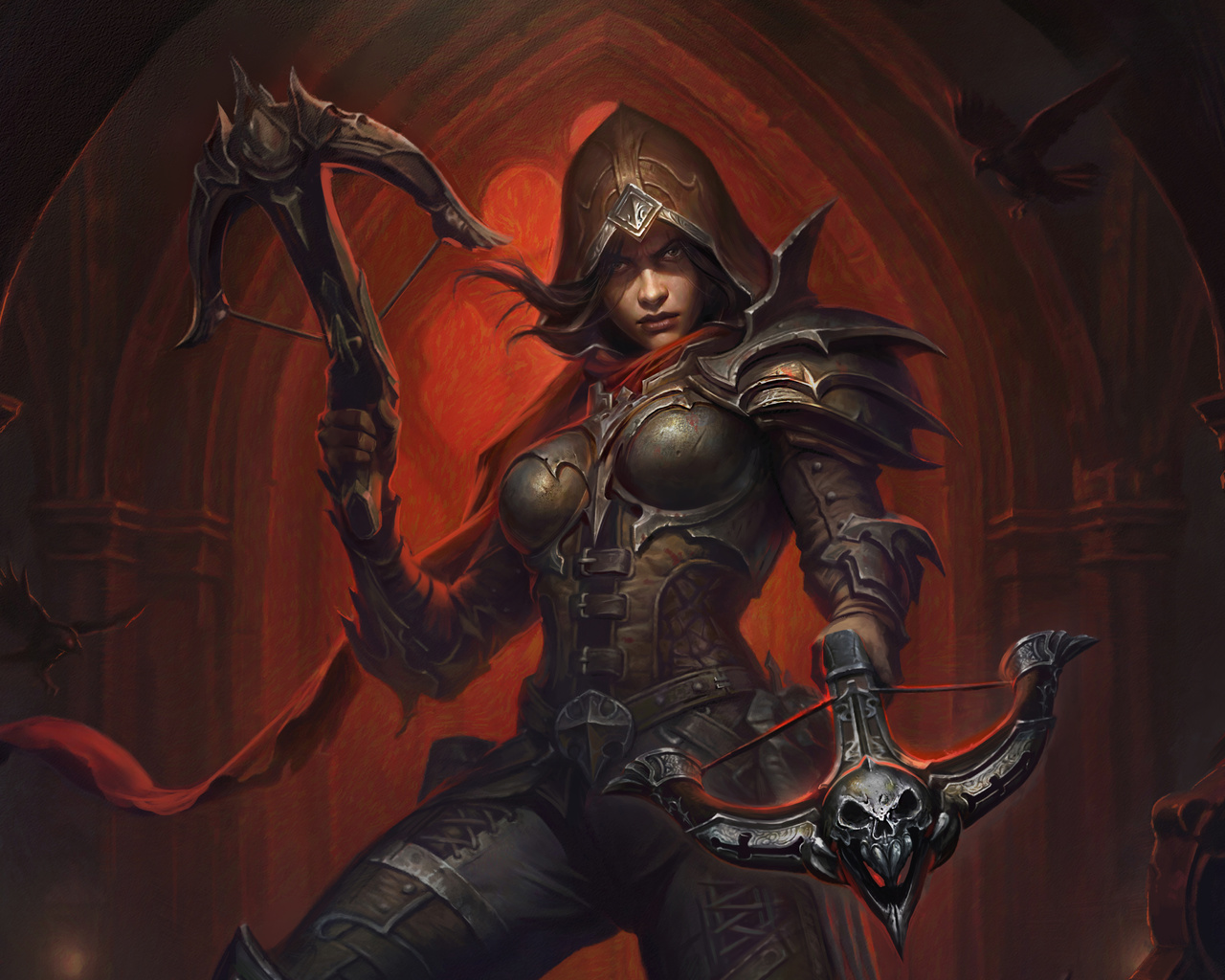 diablo immortal, massively multiplayer online action role playing video game, demon hunter female