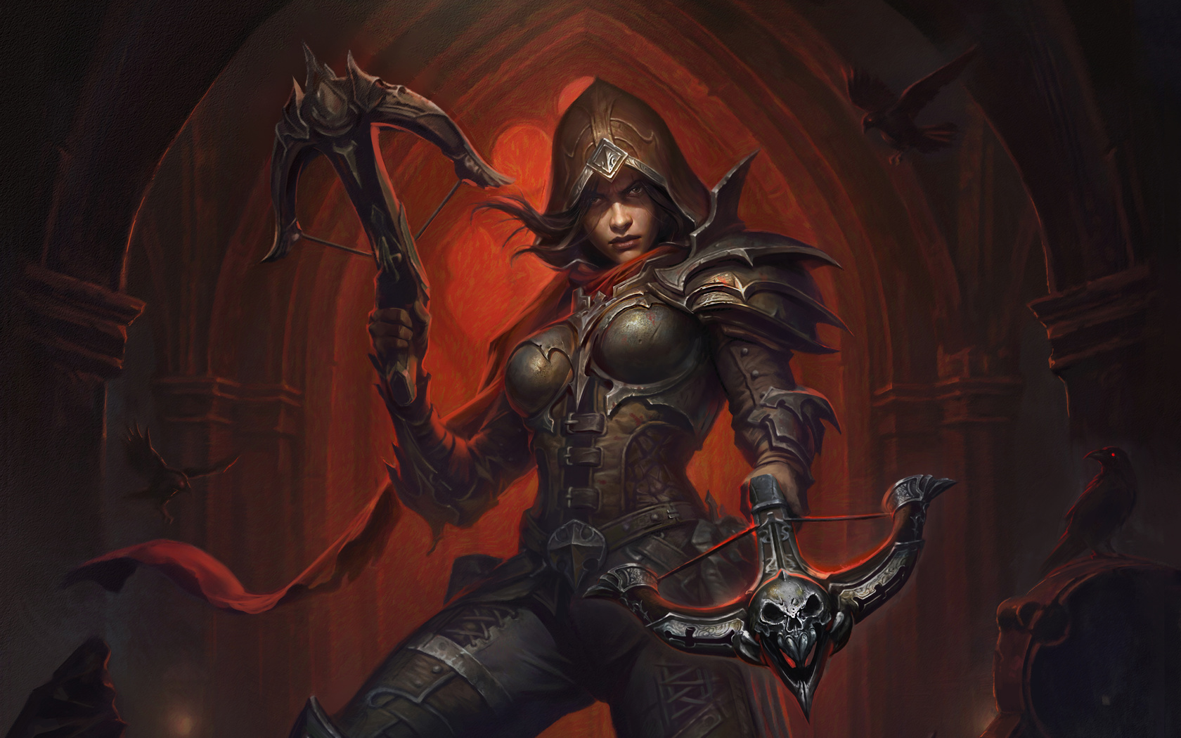 diablo immortal, massively multiplayer online action role playing video game, demon hunter female