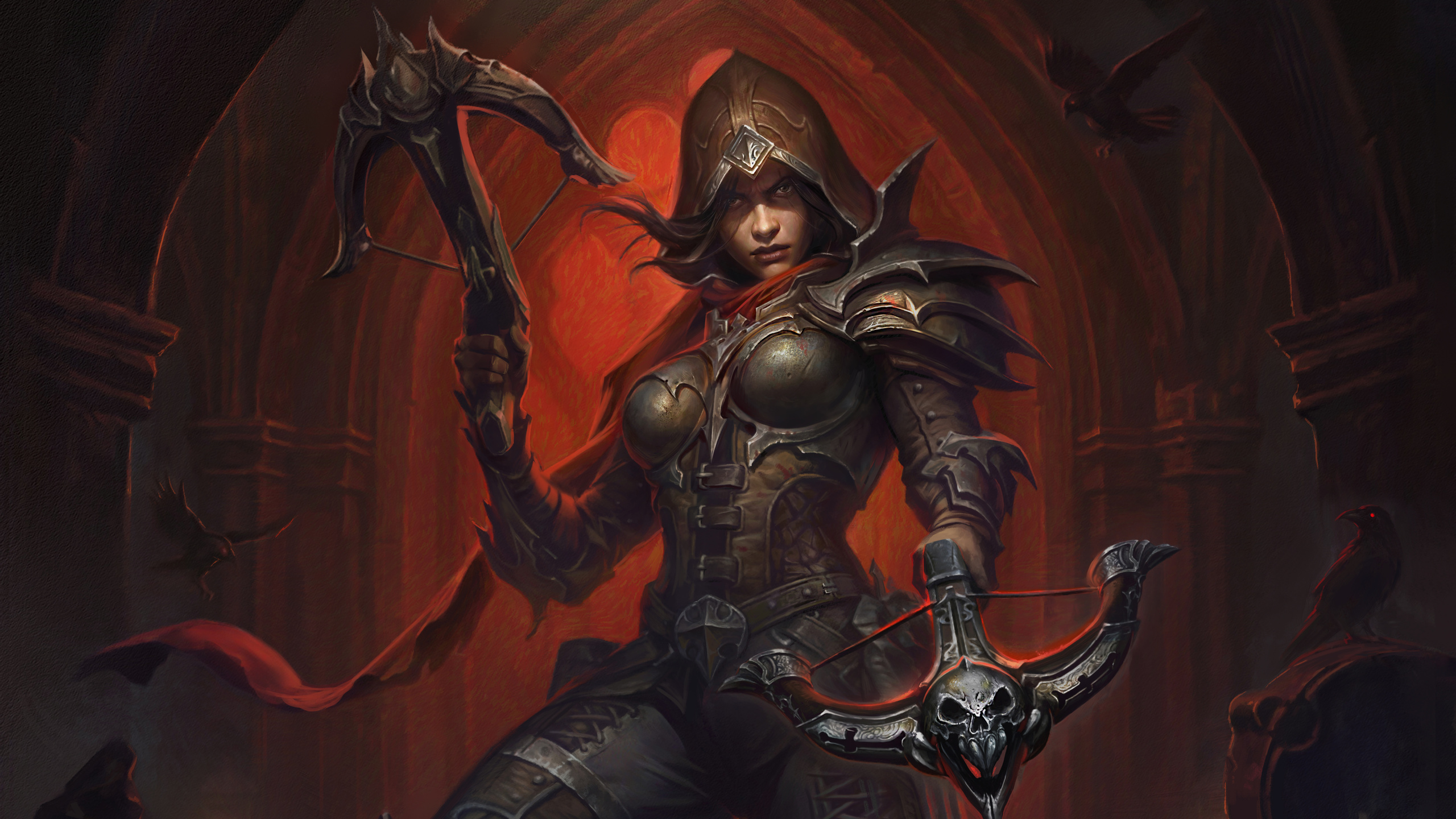 diablo immortal, massively multiplayer online action role playing video game, demon hunter female