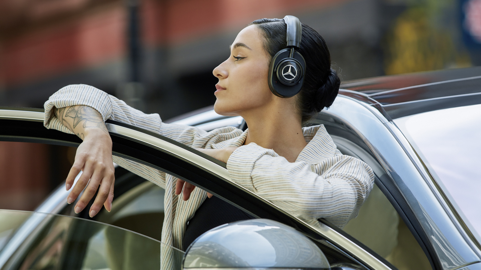 master and dynamic, active noise-cancelling wireless headphones, mercedes-benz