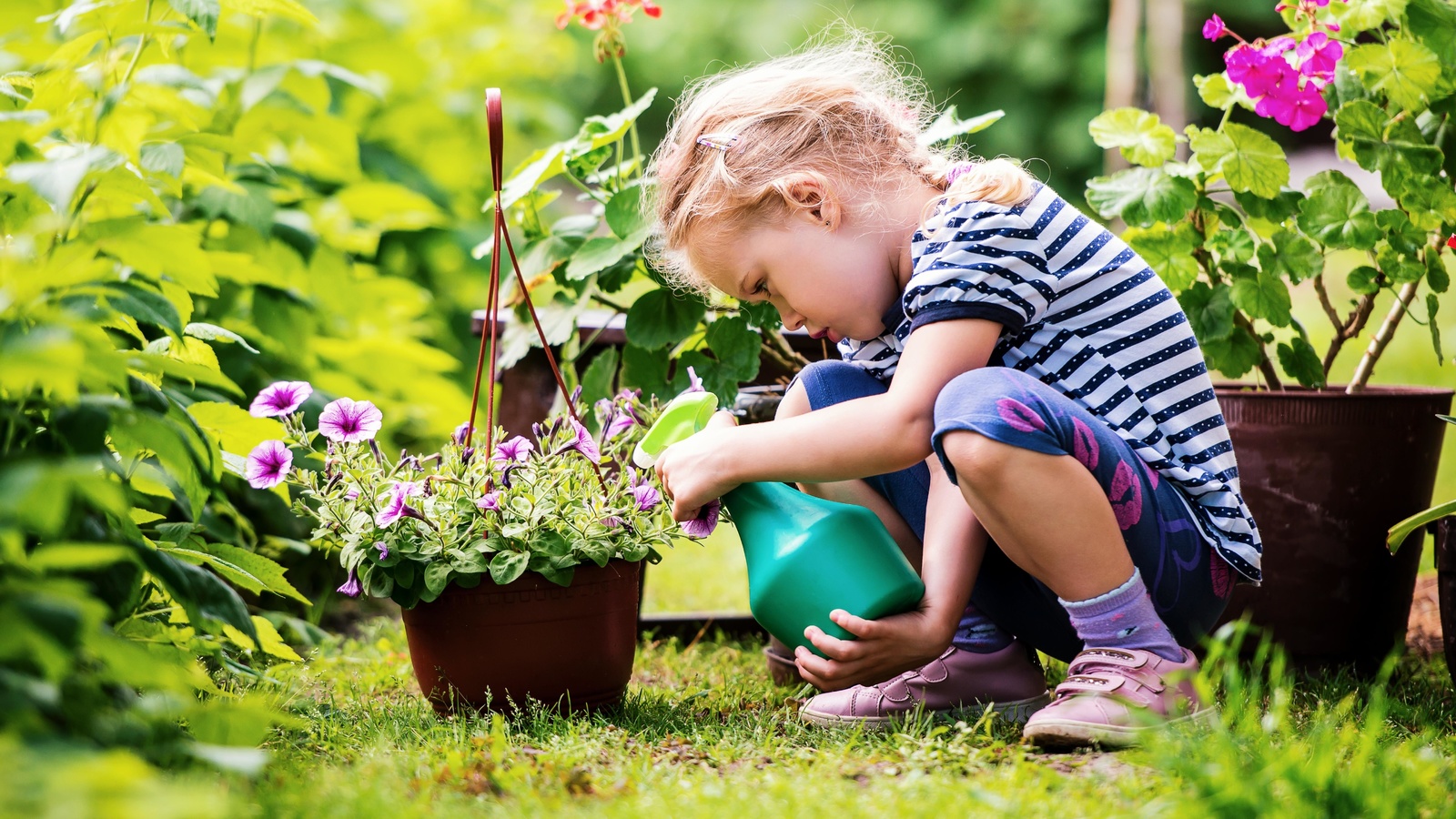 children, garden, reconnect with nature, gardening