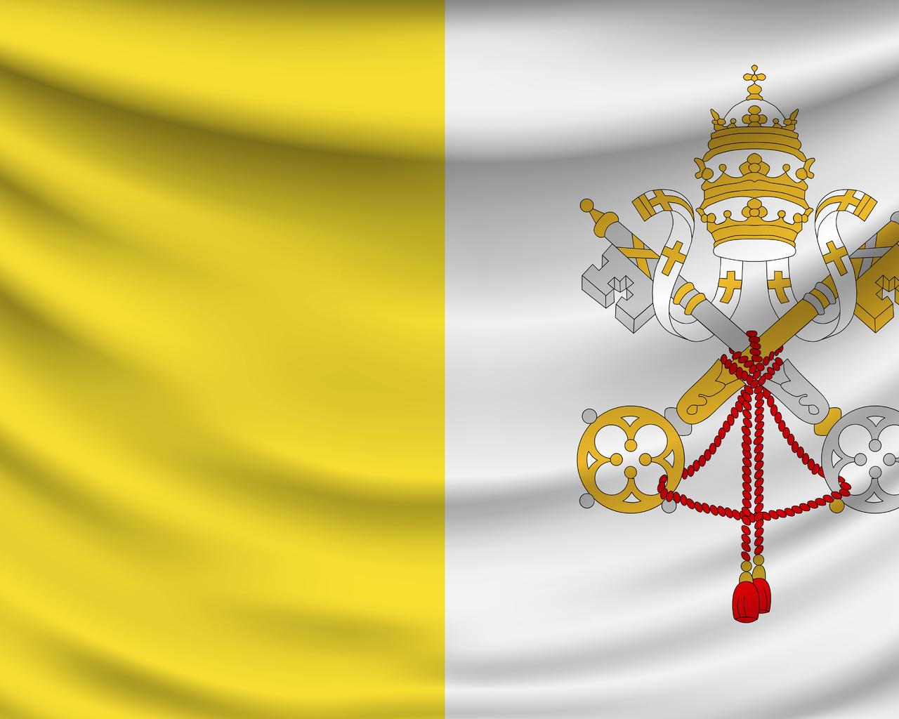 vexillum civitatis vaticanae, flag, vatican city, bandiera della citta del vaticano