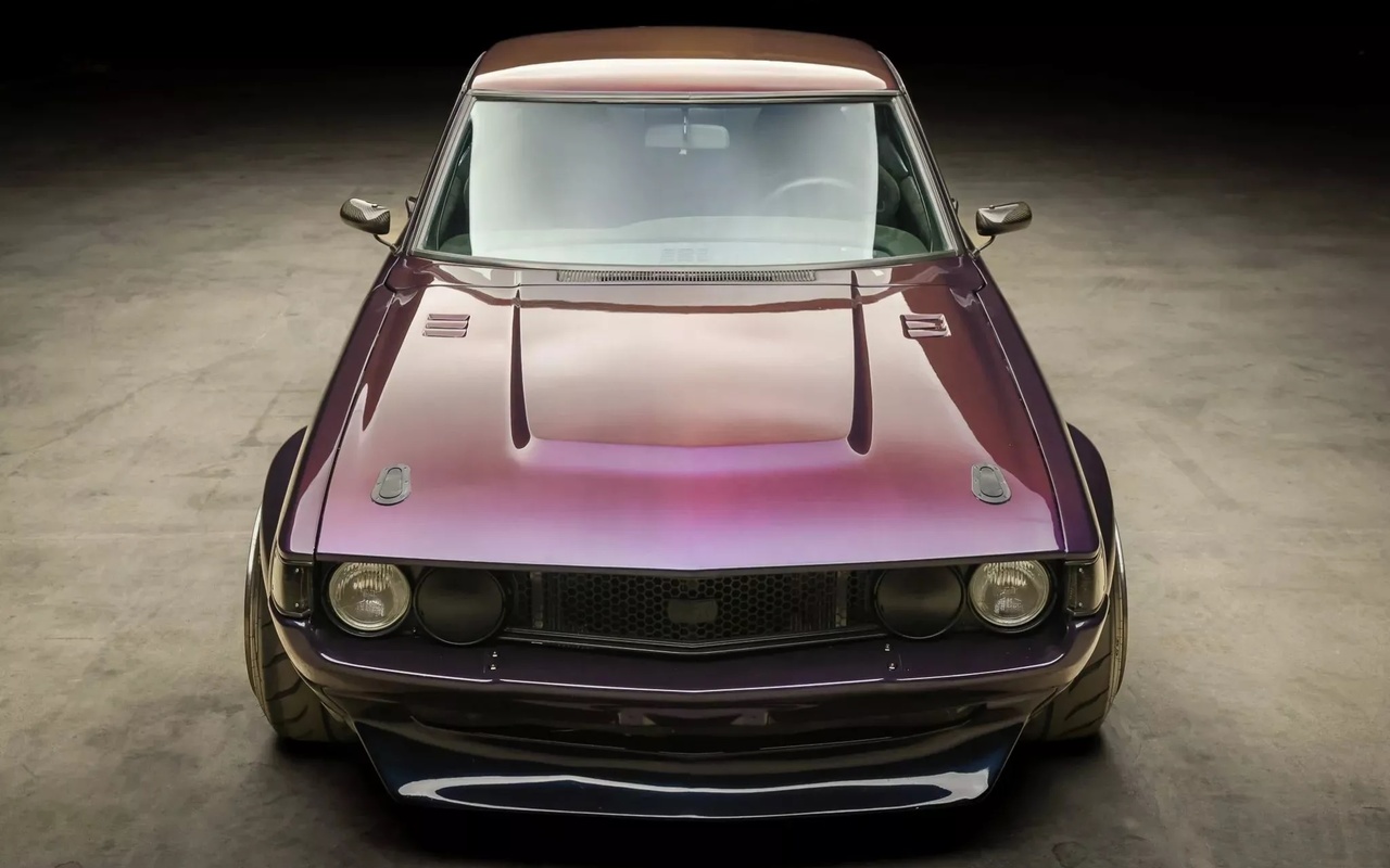 toyota, toyota celica, vehicle, 1977, classic car, purple cars